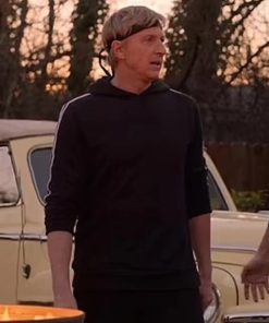 Cobra Kai S04 Johnny Lawrence Black Hoodie Jacket