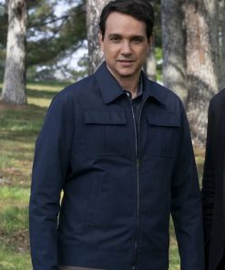 Cobra Kai Ralph Macchio Navy Blue Cotton Jacket