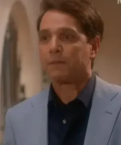 Cobra Kai S05 Ralph Macchio Gray Blazer