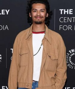 Xolo Maridueña Cobra Kai Event Brown Jacket