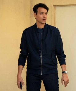 Cobra Kai S03 Daniel LaRusso Blue Bomber Jacket