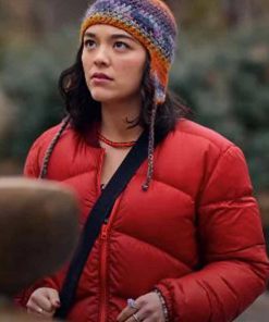 Dash & Lily Midori Francis Lily Red Puffer Jacket