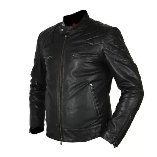 David Beckham Black Biker Faux Leather Jacket - Image 2