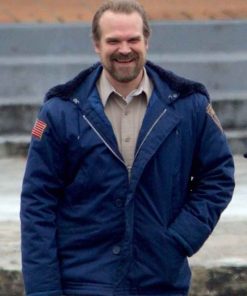 David Harbour Stranger Things Blue Jacket