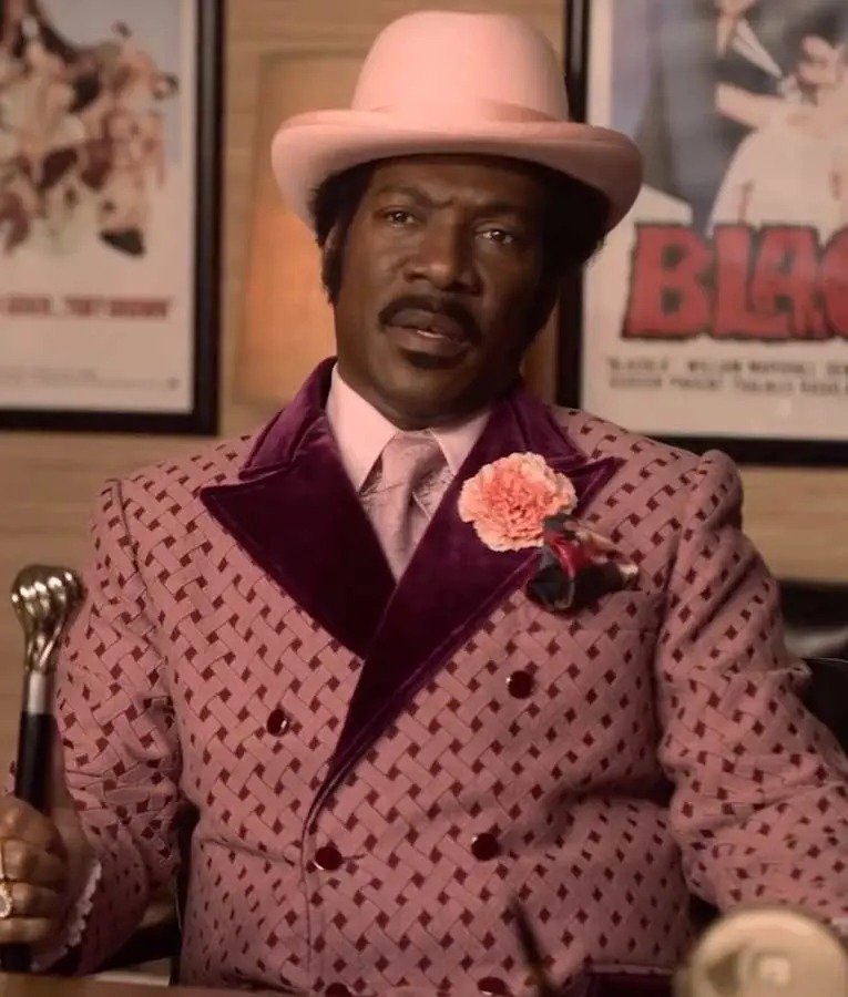 Dolemite Is My Name Eddie Murphy Pink Coat