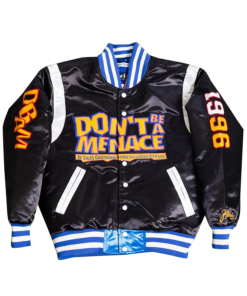 Don't Be A Menace Satin Jacket Black
