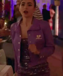 Emily Cooper In Paris SO2 Purple Jacket