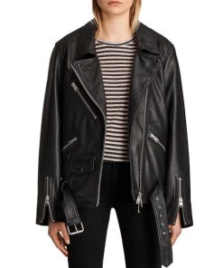 Emily In Paris Camille Razat Leather Jacket