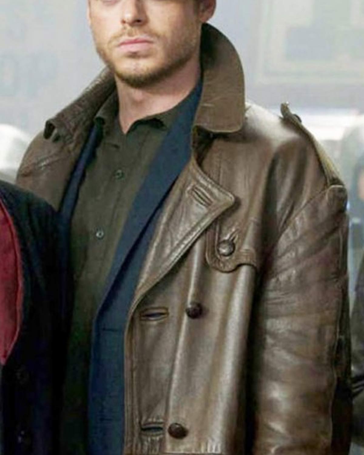 Eternals Ikaris Brown Leather Car Coat - Image 3