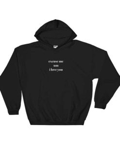 Excuse Me Um I Love You Hooded Sweatshirt