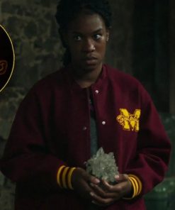 Fate The Winx Saga S02 Aisha Burgundy Varsity Jacket