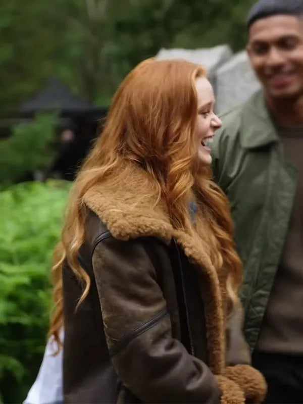 Fate The Winx Saga S02 Bloom Peters Shearling Coat - Image 2