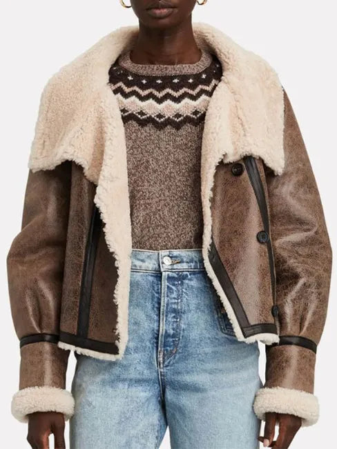 Fate The Winx Saga S2 Flora Shearling Jacket - Image 3