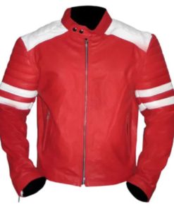 Fight Club Red Faux Leather Jacket