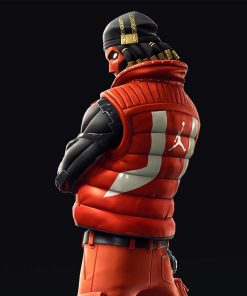 Fortnite Grind Red Puffer Vest