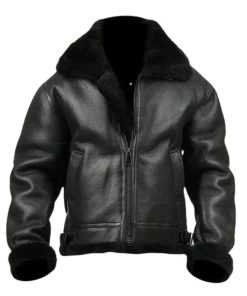 Men's Airforce Flight Faux Shearling Leather Jacket