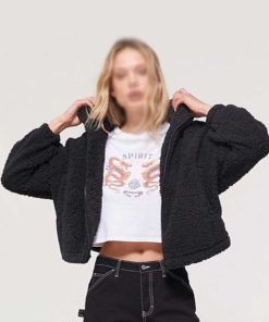 Grand Army Anna Delaney Black Teddy Jacket