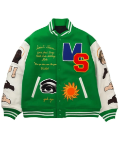 Choose Your Savior Varsity Jacket Green