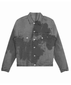 Grey Denim G-Eazy Racer Jacket