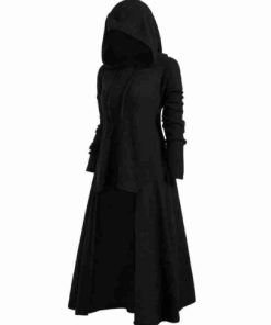 Halloween Black Hooded Tailcoat