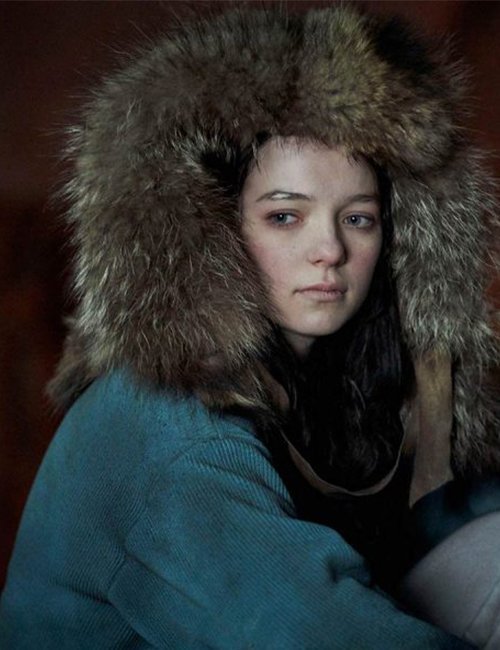 Esme Creed-Miles Blue Corduroy Hanna Fur Hood Coat - Image 2