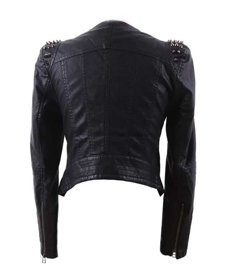 RHOP Season 05 Wendy Osefo Black Studded Leather Jacket - Image 4