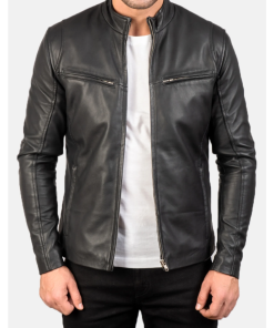 Ionic Black Leather Jacket