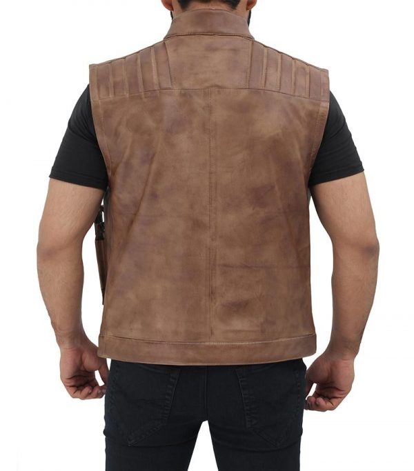 Star Wars Rise of the Skywalker Finn Leather Vest - Image 2