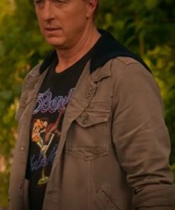 Cobra Kai S05 Johnny Lawrence Hooded Denim Jacket