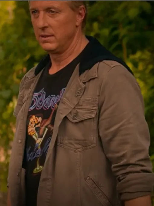 Cobra Kai S05 Johnny Lawrence Hooded Denim Jacket
