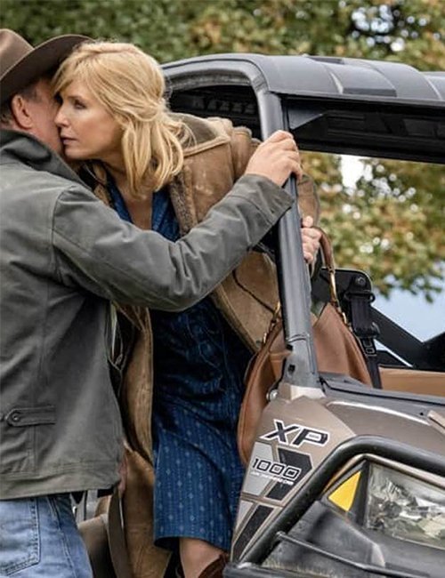 Yellowstone Beth Dutton Leather Coat - Image 2