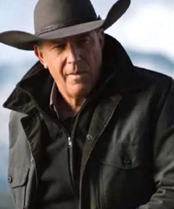 Yellowstone Season 2 Kevin Costner Grey Jacket