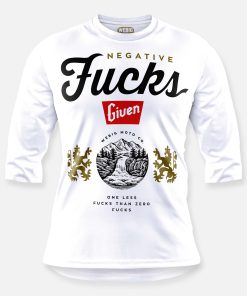 LESS THAN ZERO WHITE 3/4 SLEEVE BIKE JERSEY