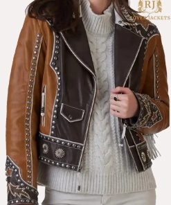 Lainey Wilson Peoples Choice Awards 2024 Fringe Leather Jacket