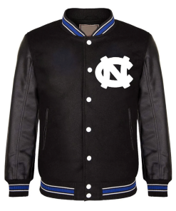 Letterman North Carolina Tar Heels Black Jacket