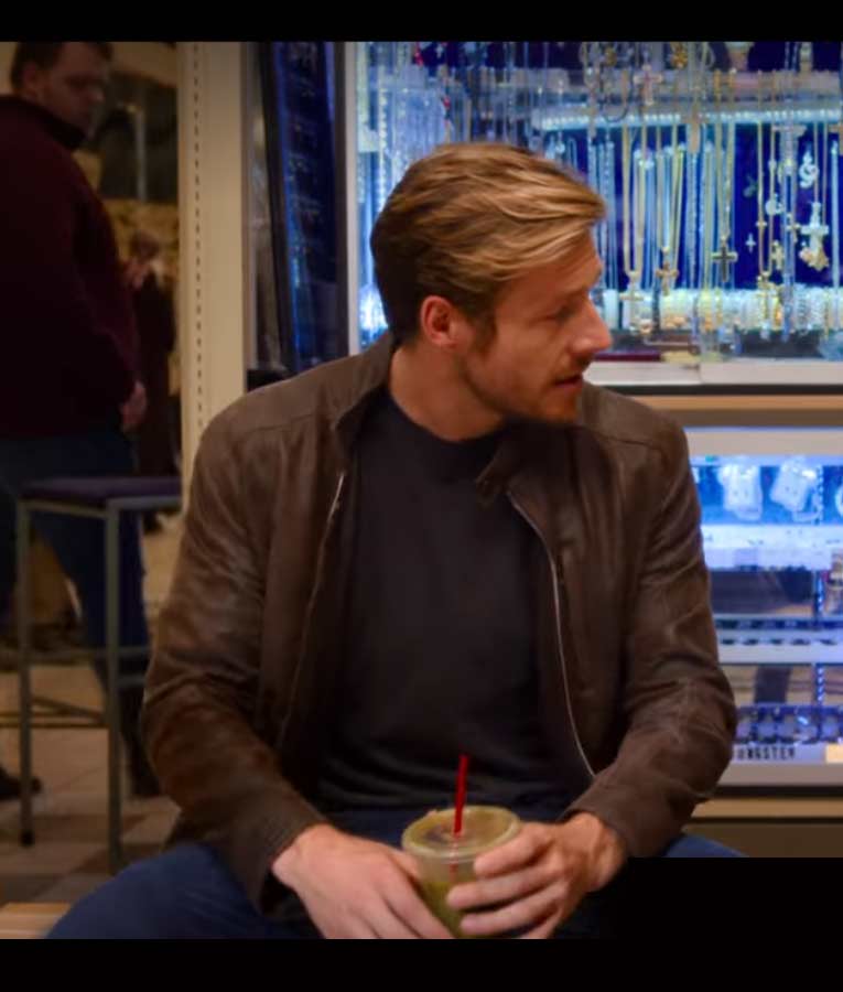 Luke Bracey Holidate Jackson Brown Leather Jacket