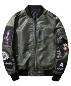 Men's MA-1 Flight Jacket With Patches