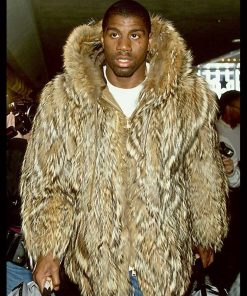 Magic Johnson Fur Hood Coat