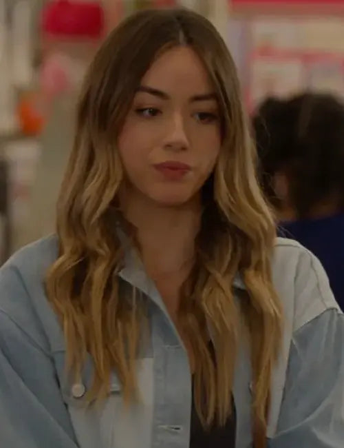 Married by Mistake Chloe Bennet Blue Denim Jacket