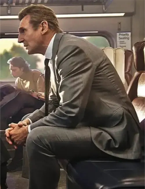 Retribution 2023 liam neeson grey suit - Image 4