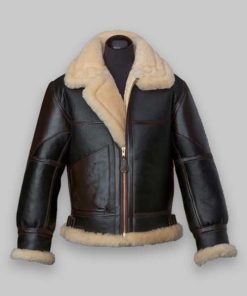 Men B3 Black Flying Shearling Jacket