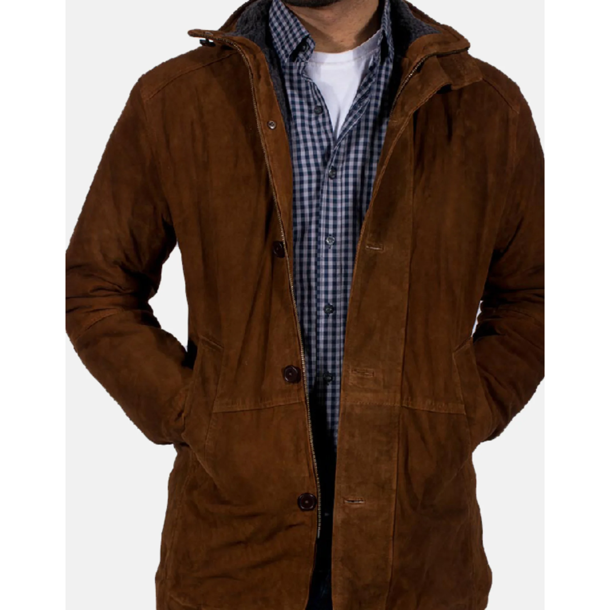 Men’s Brown Sheriff Suede Jacket
