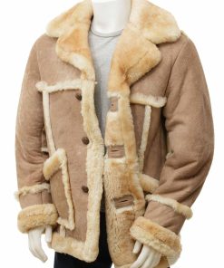 Mens Sheepskin Leather Coat