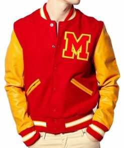 Michael Jackson Red Varsity Jacket