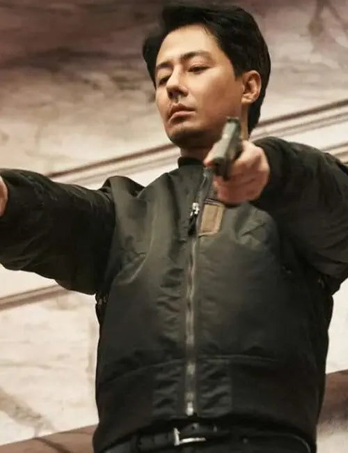 Moving Kim Doo-shik Black Zip Jacket