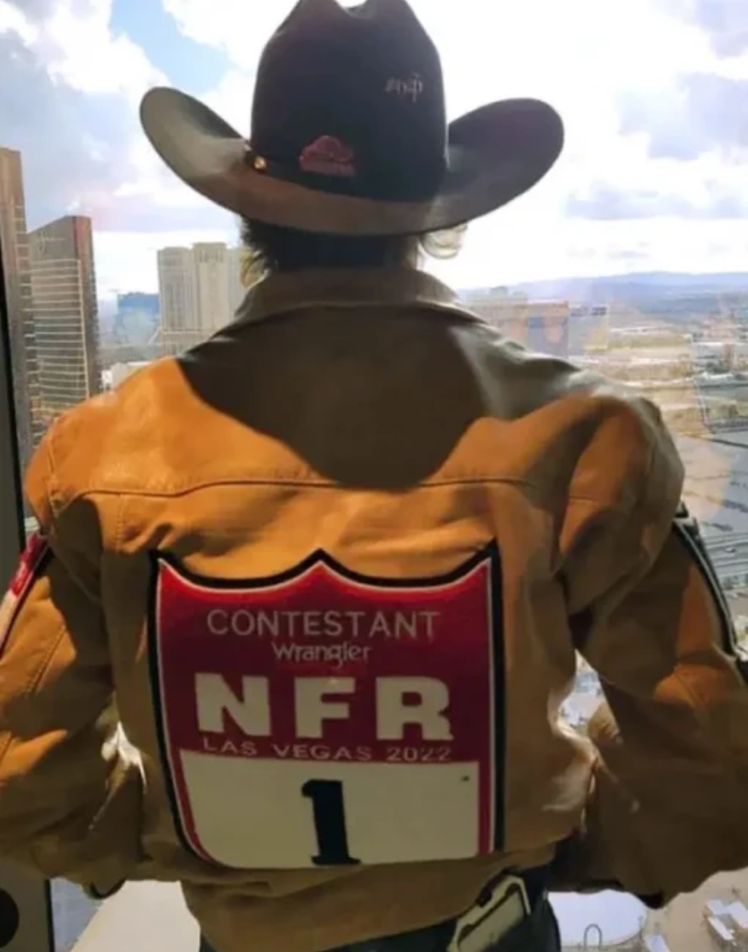 NFR Las Vegas Logan Hay Leather Jacket - Image 2