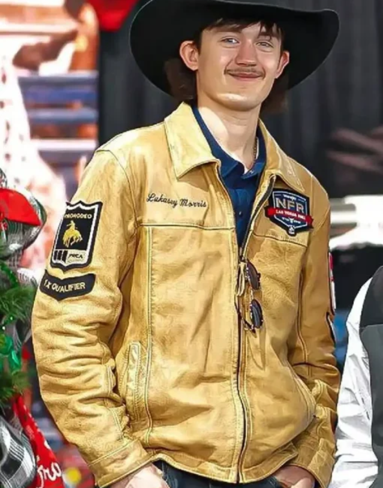 NFR Las Vegas Logan Hay Leather Jacket