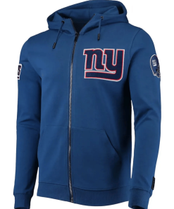 NY Giants Blue Hoodie