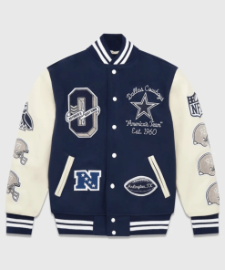 Navy Blue OVO NFL Varsity Jacket