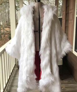 Once Upon a Time Cruella Deville White Fur Coat